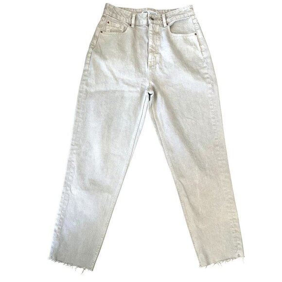 Zara Denim - Zara High Waisted Mom Jeans 8